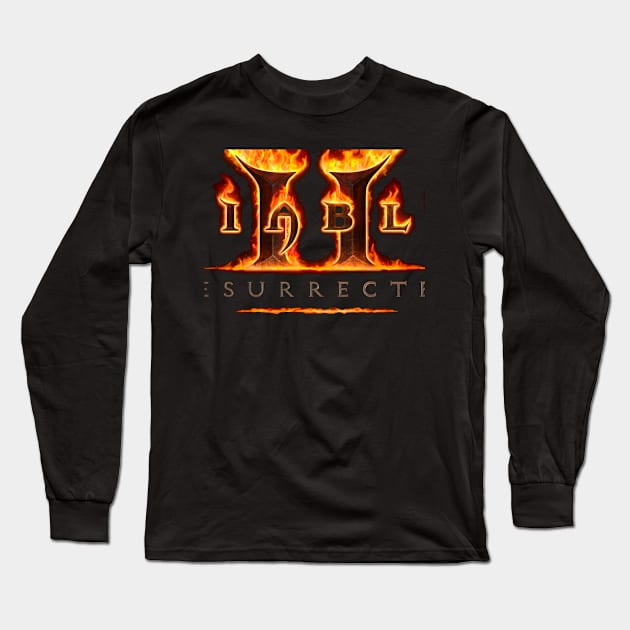 Diablo IV Long Sleeve T-Shirt by shadowNprints